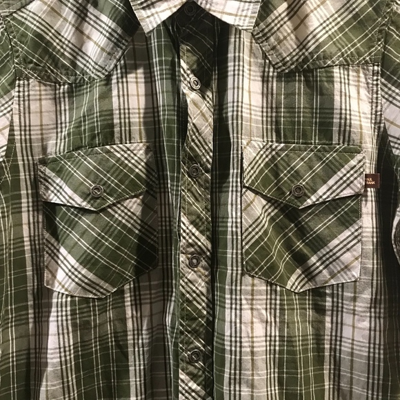 Plaid short sleeve button down - Picture 2 of 4